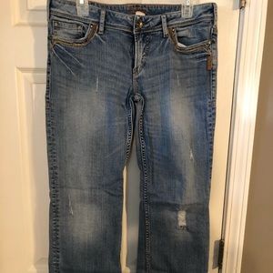 Women’s silver jeans